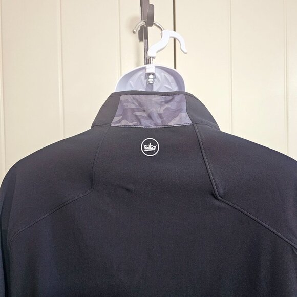 Peter Millar Mens Flex Adapt GOLF WInd Cheater Jacket Black Camo NWT $178 LARGE - Picture 7 of 8